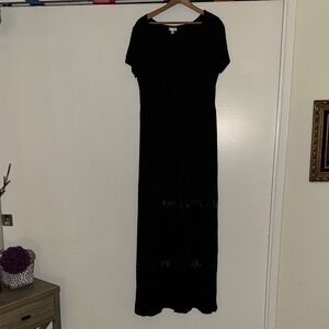 Spense Elegant Black Maxi Dress size Large